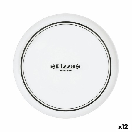 Plato para Pizza Luminarc Firend's Time Bistro Blanco Negro Vidrio Ø 32 cm (12 Unidades) de Luminarc, Platos y fuentes - Ref:...