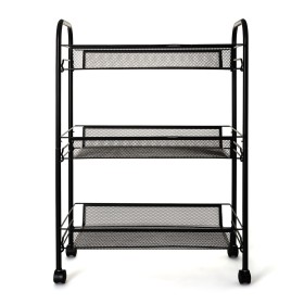 Carrello per Verdure Quid Tito Nero Metallo 44 x 26 x 63 cm di Quid, Ripiani e supporti - Rif: S2710798, Prezzo: 19,32 €, Sco...