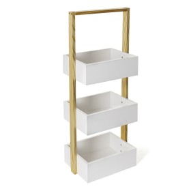 Étagère Quid Sira Blanc Bois 25,6 x 18,4 x 67 cm de Quid, Étagères verticales - Réf : S2710800, Prix : 22,46 €, Remise : %