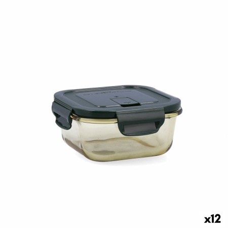 Lunchbox hermetisch Bidasoa Infinity karriert 520 ml Gelb Glas (12 Stück) | Tienda24 - Global Online Shop Tienda24.eu