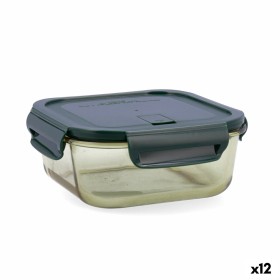 Hermetic Lunch Box Quid Purity Rectangular 1,5 L Transparent Glass (6 Units) | Tienda24 - Global Online Shop Tienda24.eu