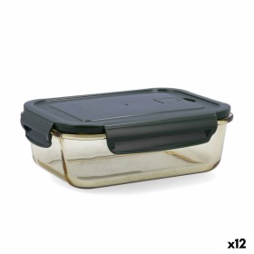 Hermetic Lunch Box Bidasoa Infinity Rectangular 1,04 L Yellow Glass (12 Units) by Bidasoa, Food storage - Ref: S2710876, Pric...