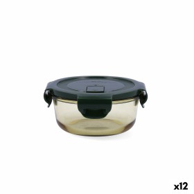 Hermetic Lunch Box Bidasoa Infinity Circular 390 ml Yellow Glass (12 Units) by Bidasoa, Food storage - Ref: S2710880, Price: ...