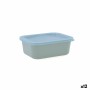 Boîte à repas rectangulaire avec couvercle Quid Inspira 380 ml Vert Plastique (12 Unités) de Quid, Stockage des aliments - Ré...