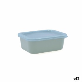 Portapranzo Rettangolare con Coperchio Quid Inspira 380 ml Verde Plastica (12 Unità) di Quid, Conservazione di alimenti - Rif...