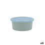 Porta Pranzo Rotondo con Coperchio Quid Inspira 470 ml Azzurro Plastica (12 Unità) di Quid, Conservazione di alimenti - Rif: ...