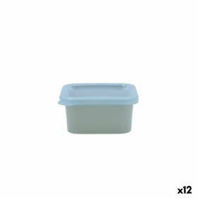 Panier-repas carré avec couvercle Quid Inspira 200 ml Vert Plastique (12 Unités) de Quid, Stockage des aliments - Réf : S2710...