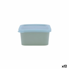 Porta Pranzo Quadrato con Coperchio Quid Inspira 430 ml Azzurro Plastica (12 Unità) di Quid, Conservazione di alimenti - Rif:...