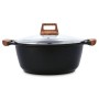 Casserole with lid Quid Karbon Cast aluminium Black 28 cm | Tienda24 - Global Online Shop Tienda24.eu