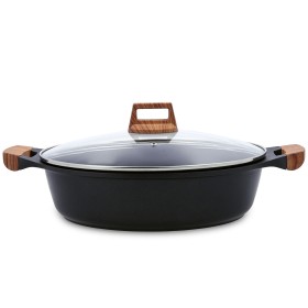 Casserole with lid Quid Karbon Cast aluminium Black 32 cm by Quid, Casserole pans - Ref: S2710941, Price: 39,08 €, Discount: %