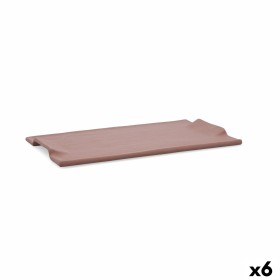 Vassoio per aperitivi Quid Mineral Gres Terracotta Ceramica 30 x 18 cm (6 Unità) di Quid, Piatti e teglie - Rif: S2710965, Pr...