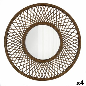 Miroir mural Vinthera Moa Rotin Naturel 59 cm (4 Unités) de Vinthera, Miroirs muraux - Réf : S2711009, Prix : 122,27 €, Remis...