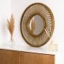 Specchio da parete Vinthera Moa Rattan Naturale 59 cm (4 Unità) | Tienda24 - Global Online Shop Tienda24.eu