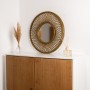 Wall mirror Vinthera Moa Rattan Natural 59 cm (4 Units) | Tienda24 - Global Online Shop Tienda24.eu