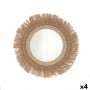 Wall mirror Vinthera Moa Jute Natural (4 Units) by Vinthera, Wall-Mounted Mirrors - Ref: S2711015, Price: 76,47 €, Discount: %