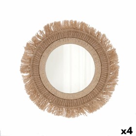 Miroir mural Vinthera Moa Jute Naturel (4 Unités) de Vinthera, Miroirs muraux - Réf : S2711015, Prix : 76,47 €, Remise : %