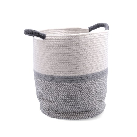 Decorative basket Vinthera Moa Cotton Grey 33 x 40 cm by Vinthera, Storage baskets - Ref: S2711020, Price: 17,87 €, Discount: %