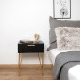 Nightstand Vinthera Moa Black Plastic 40 x 30 x 50 cm | Tienda24 - Global Online Shop Tienda24.eu