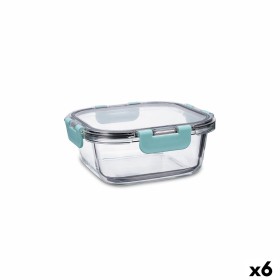 Hermetic Lunch Box Quid Purity Squared 800 ml Transparent Glass (6 Units) by Quid, Food storage - Ref: S2711169, Price: 25,23...