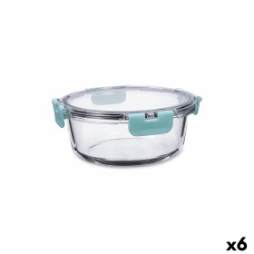 Hermetic Lunch Box Quid Purity Circular 970 ml Transparent Glass (6 Units) by Quid, Food storage - Ref: S2711181, Price: 26,1...