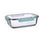 Hermetic Lunch Box Quid Purity Rectangular 1,5 L Transparent Glass (6 Units) | Tienda24 - Global Online Shop Tienda24.eu