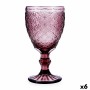 Wineglass Bidasoa Rose Moon Pink Glass 350 ml (6 Units) by Bidasoa, Water Glasses - Ref: S2711190, Price: 17,70 €, Discount: %