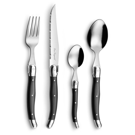 Cutlery Set Lou Laguiole Rustic 24 Pieces Bicoloured Metal by Lou Laguiole, Cutlery sets - Ref: S2711193, Price: 33,11 €, Dis...