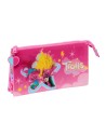 Triple Carry-all Trolls Pink 22 x 12 x 3 cm | Tienda24 Tienda24.eu