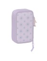 Plumier Triplo Wish Lilla 12.5 x 19.5 x 5.5 cm (36 Pezzi) da Wish, Porta penne - Ref: S4309121, Precio: €25.95, Descuento: %