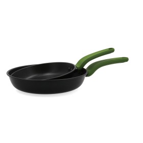 Set of pans Quid Vitae Carbon steel Black (2 Pieces) by Quid, Frying pan and saucepan sets - Ref: S2711320, Price: 17,45 €, D...