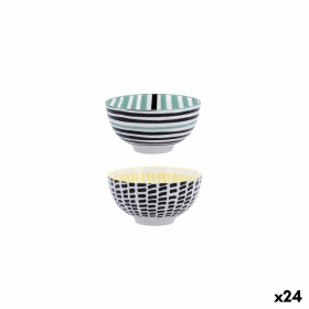 Ensemble à apértif DKD Home Decor 29 x 15,5 x 1,5 cm Porcelaine Multicouleur Bambou Scandinave | Tienda24 - Global Online Shop Tienda24.eu