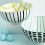 Set of bowls Bidasoa Zigzag Multicolour Ceramic 15 x 15 x 7,3 cm (2 Pieces) | Tienda24 - Global Online Shop Tienda24.eu