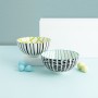 Set of bowls Bidasoa Zigzag Multicolour Ceramic 15 x 15 x 7,3 cm (2 Pieces) | Tienda24 - Global Online Shop Tienda24.eu