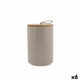 Jar Quid Ozon Beige Ceramic 10,4 x 16 cm (6 Units) by Quid, Food storage - Ref: S2711420, Price: 31,62 €, Discount: %