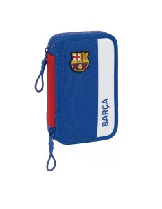 Astuccio Doppio F.C. Barcelona Azzurro Rosso Granato 12.5 x 19.5 x 4 cm (28 Pezzi) da F.C. Barcelona, Porta penne - Ref: S430...