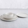 Flat Plate Bidasoa Fosil White Ceramic 21,3 x 21,2 x 2,2 cm (8 Units) by Bidasoa, Plates and dishes - Ref: S2711449, Price: 3...