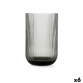 Vaso Bidasoa Fosil Gris Vidrio 460 ml (6 Unidades) de Bidasoa, Vasos de agua y de whisky - Ref: S2711473, Precio: 18,15 €, De...