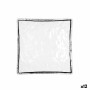 Plato Llano Quid Select Filo Blanco Negro Plástico Cuadrado 19 x 19 x 4,5 cm (12 Unidades) de Quid, Platos y fuentes - Ref: S...