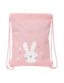 Backpack with Strings Safta Bunny Pink 26 x 34 x 1 cm | Tienda24 Tienda24.eu