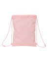 Backpack with Strings Safta Bunny Pink 26 x 34 x 1 cm | Tienda24 Tienda24.eu