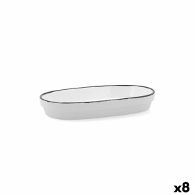 bandeja de aperitivos Quid Gastro Branco Cerâmica 36 x 25 cm (6 Unidades) | Tienda24 - Global Online Shop Tienda24.eu