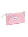 Trousse Fourre-Tout Double Peppa Pig Ice cream Rose Menthe 22 x 12 x 3 cm | Tienda24 Tienda24.eu