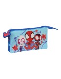 Portatodo Doble Spidey Azul 22 x 12 x 3 cm | Tienda24 Tienda24.eu