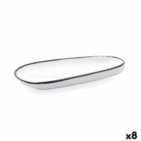 Prato de Jantar Bidasoa Fosil Branco Cerâmica 26,3 x 25,5 x 2,4 cm (6 Unidades) | Tienda24 - Global Online Shop Tienda24.eu