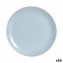 Flat Plate Luminarc Diwali Paradise Blue Glass 25 cm (24 Units) | Tienda24 - Global Online Shop Tienda24.eu