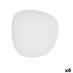 Deep Plate Bidasoa Fosil White Ceramic Squared 21,9 x 21,7 x 4,8 cm (6 Units) by Bidasoa, Plates and dishes - Ref: S2711818, ...