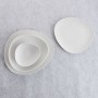 Flat Plate Bidasoa Fosil White Ceramic Oval 22,8 x 20,1 x 2,2 cm (9Units) | Tienda24 - Global Online Shop Tienda24.eu