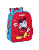 Mochila Escolar Mickey Mouse Clubhouse Fantastic Azul Vermelho 26 x 34 x 11 cm | Tienda24 Tienda24.eu