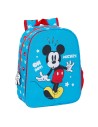 Mochila Escolar Mickey Mouse Clubhouse Fantastic Azul Vermelho 26 x 34 x 11 cm | Tienda24 Tienda24.eu