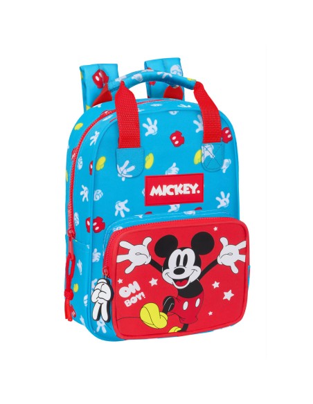 Zaino Scuola Mickey Mouse Clubhouse Fantastic Azzurro Rosso 20 x 28 x 8 cm da Mickey Mouse Clubhouse, Zainetti per bambini - ...